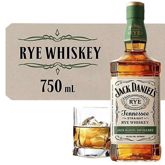 Jack Daniel's Tennessee Straight Rye Whiskey90proof 750ml