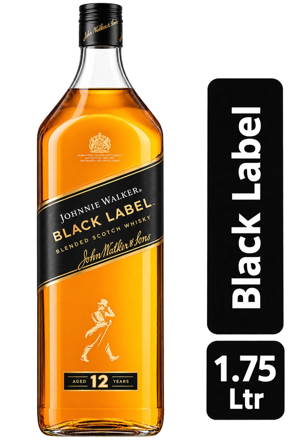 Johnnie Walker Blended Scotch Black Label 12Year 80Proof 1.75 Ltr