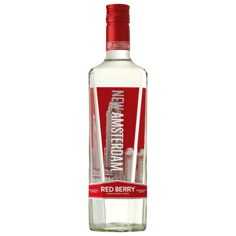 New Amsterdam Red Berry Flavored Vodka 70Proof 750ml