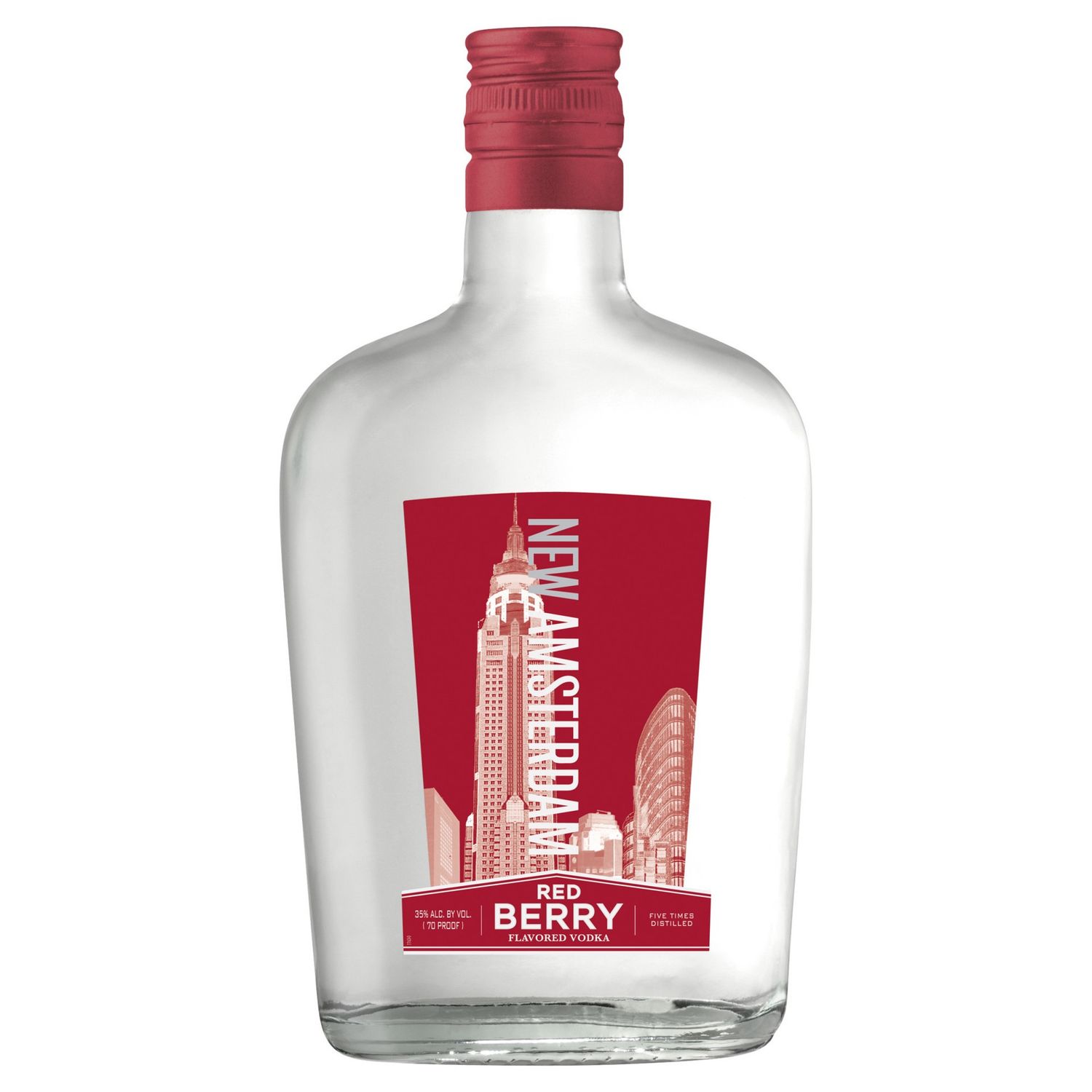 New Amsterdam Red Berry Flavored Vodka 70Proof 375ml