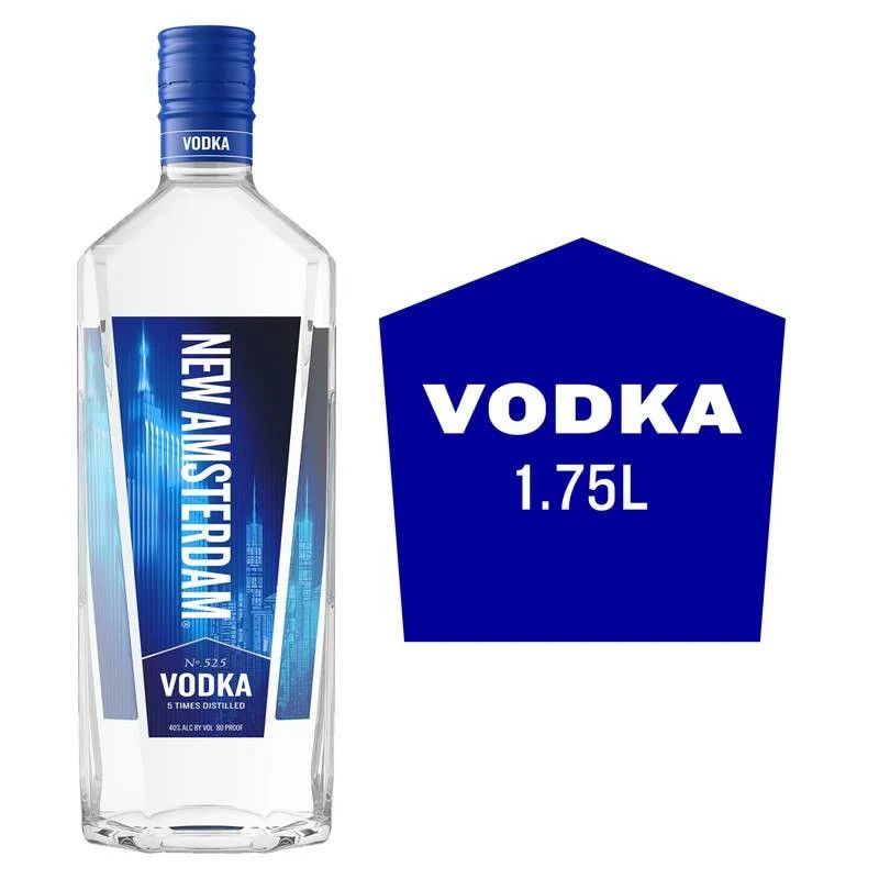 New Amsterdam Vodka 80Proof 1.75 Ltr