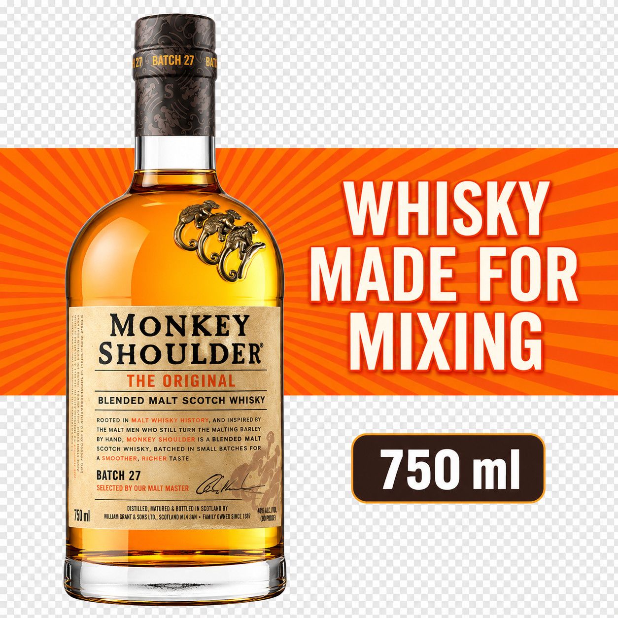 Monkey Shoulder Scotch 750ml