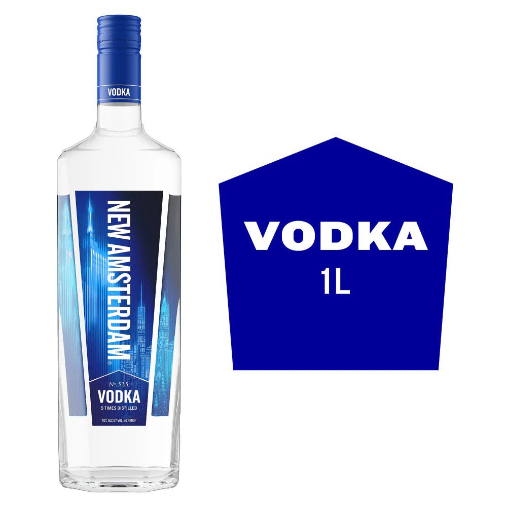 New Amsterdam Vodka 80Proof 1 Ltr