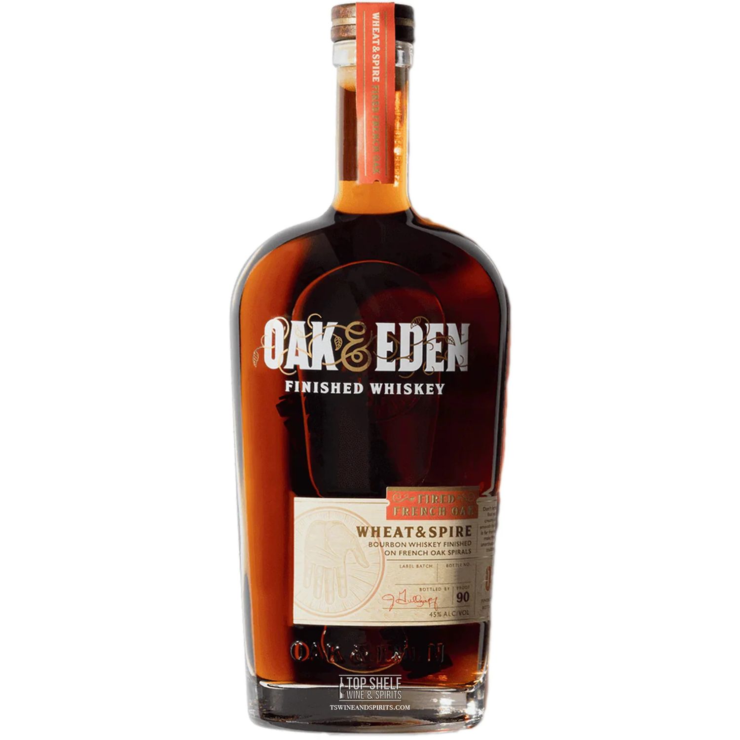 Oak &amp; Eden Wheat &amp; Spire Whiskey 90Proof 750ml