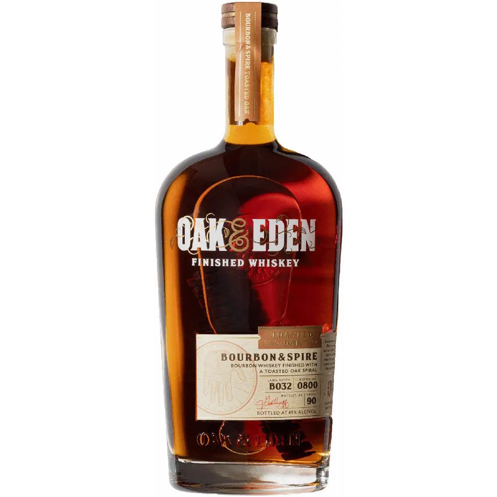 Oak &amp; Eden Toasted Oak Bourbon Oak Spire 90Proof 750ml