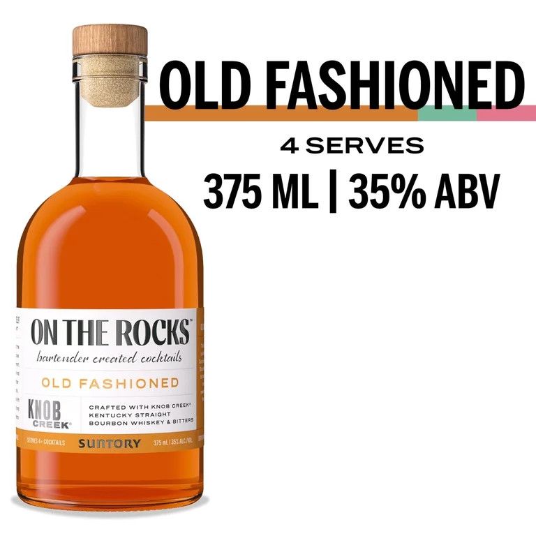 Otr-On The Rocks The Old Fashioned Cocktail Crafted With Knob Creek Bourbon 70Proof 375ml