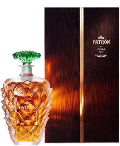 Patron Tequila Extra Anejo En Lalique Serie 3 80Proof 750ml