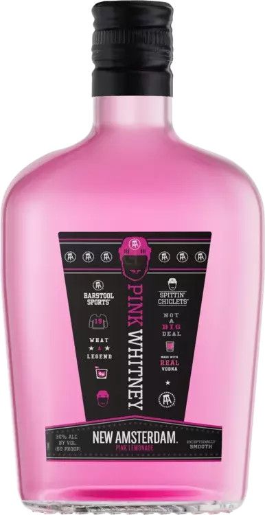 New Amsterdam Pink Lemonade Flavored Vodka Pink Whitney 60Proof 375ml