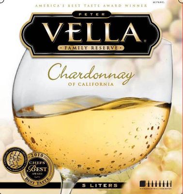 Peter Vella Chardonnay Box Wine 5 Ltr