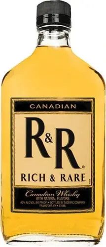 Rich &amp; Rare Canadian Whiskey 80Proof Pet 375ml