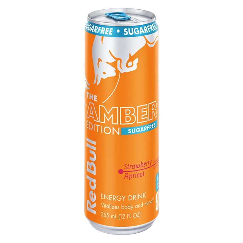 Red Bull Strawberry Apricot Sugar Free 12oz Can