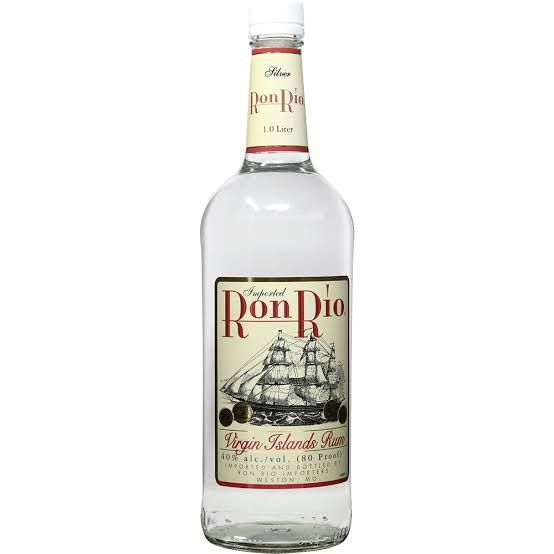 Ron Rio Silver Rum 80Proof 1 Ltr
