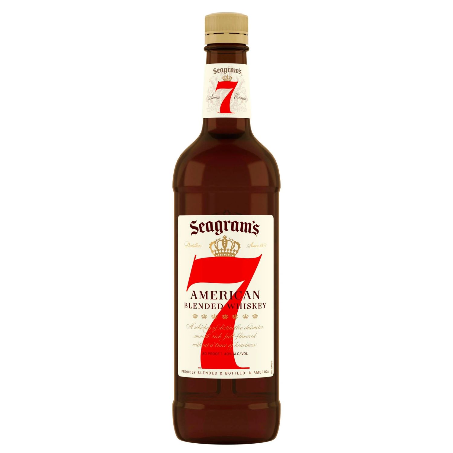 Seagram's 7 Blended American Whiskey Crown 80Proof 1 Ltr