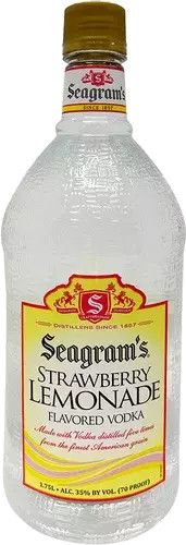 Seagrams Strawberry Lemonade Flavored Vodka 70Proof Pet 1.75 Ltr