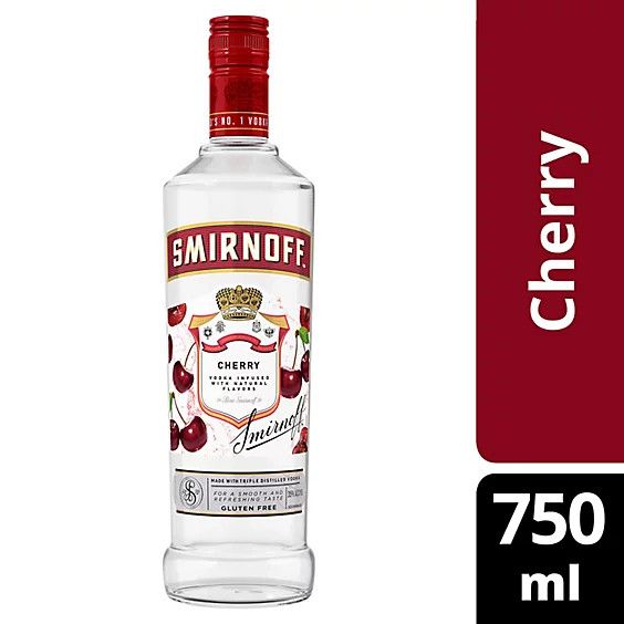 Smirnoff Cherry Flavored Vodka 70Proof 750ml