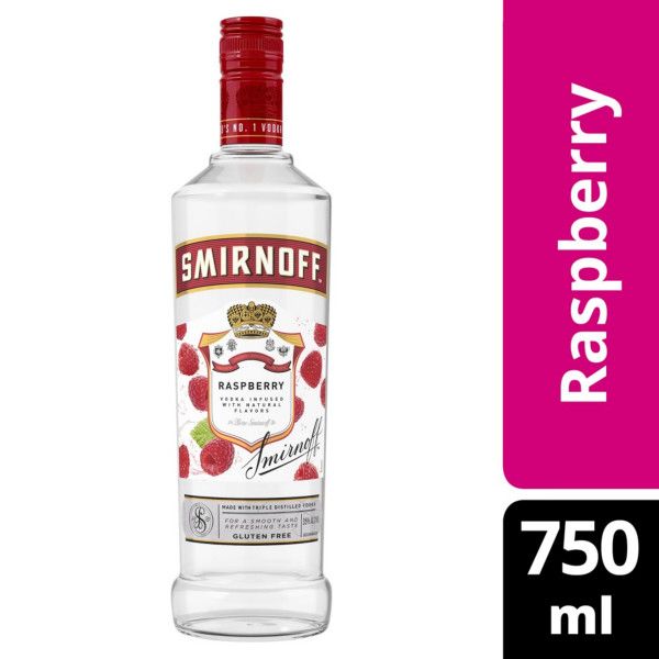 Smirnoff Raspberry Flavored Vodka 70Proof 750ml