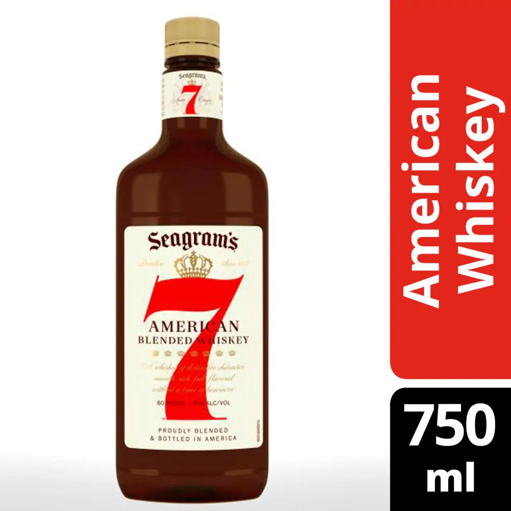 Seagram's 7 Blended American Whiskey Crown 80Proof Pet 750ml