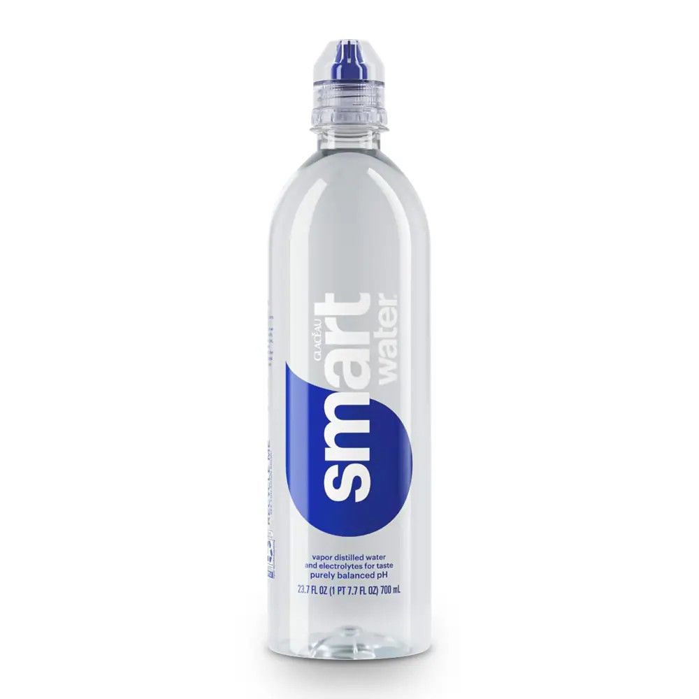 SmartWater Vapor Distilled Premium Water Bottle Twisted 23.7oz