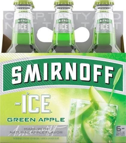 Smirnoff Ice Green Apple 6pk 11.2oz Bottles