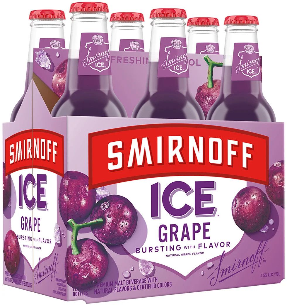Smirnoff Ice Grape 6pk 11.2oz Bottles