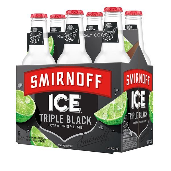 Smirnoff Ice Triple Black 6pk 11.2oz Bottles