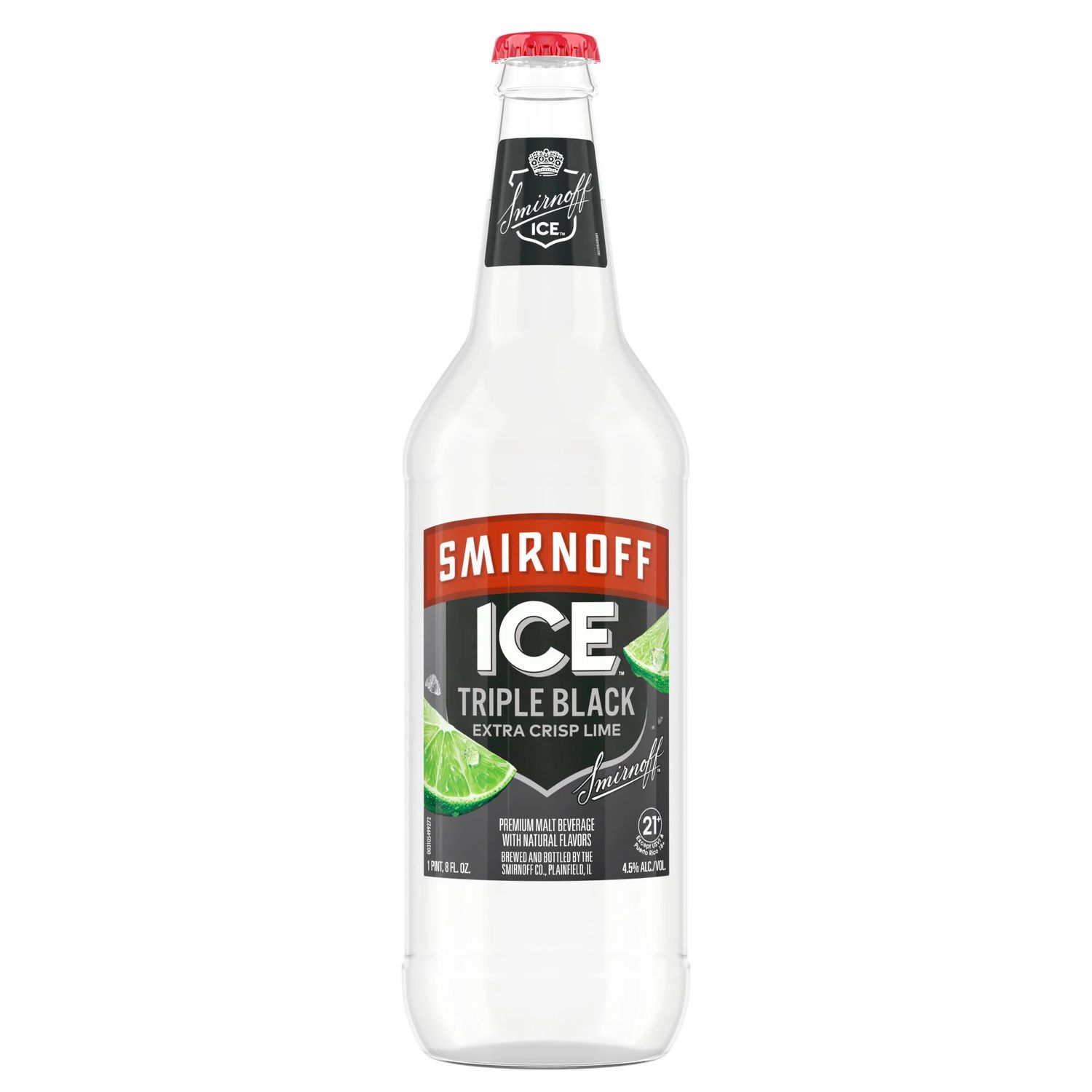Smirnoff Ice Triple Black Malt Liquor Single Bottle 24oz