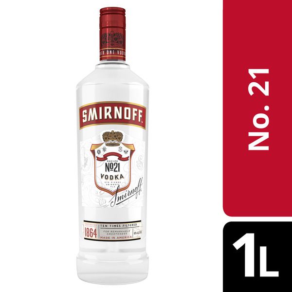 Smirnoff Original Vodka 80Proof 1 Ltr