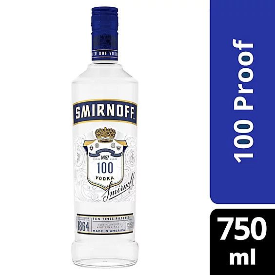 Smirnoff Vodka 100Proof 750ml