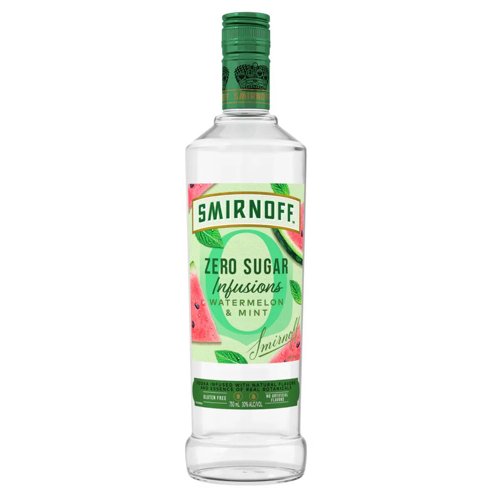 Smirnoff Zero Sugar Infusions Watermelon &amp; Mint 60ProoF 750ml
