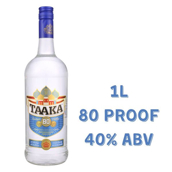 Taaka Vodka 80Proof 1 Ltr