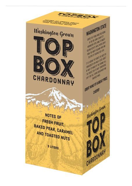 Top Box Chardonnay Box Wine 3 Ltr