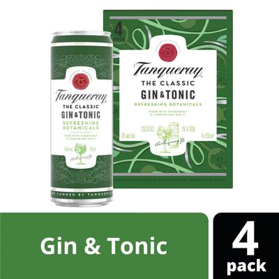 Tanqueray RTD Classic Gin Tonic 4pk 12oz Cans