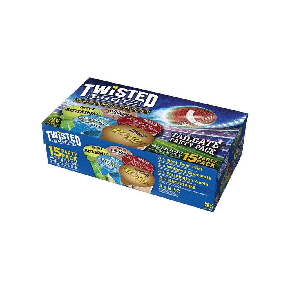 Twisted Shotz Tailgate Party Pack 15pk 25ml