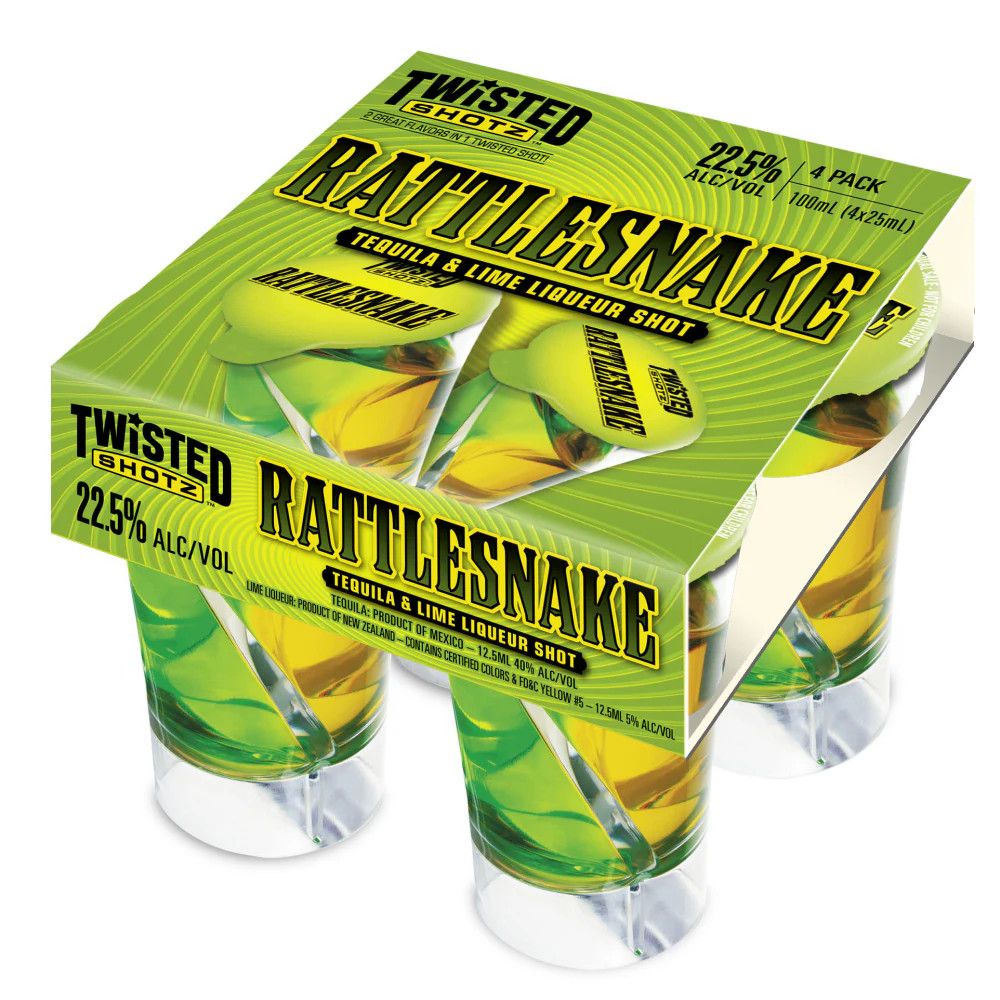 Twisted Shotz Rattlesnake 4pk 25ml