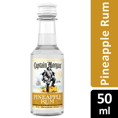 Captain Morgan Pineapple Flavored Rum 70Proof Pet 50ml
