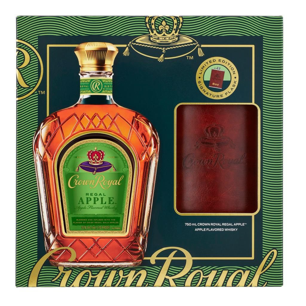 Crown Royal Apple Flavored Whisky Regal 70Proof W/Flask 750ml