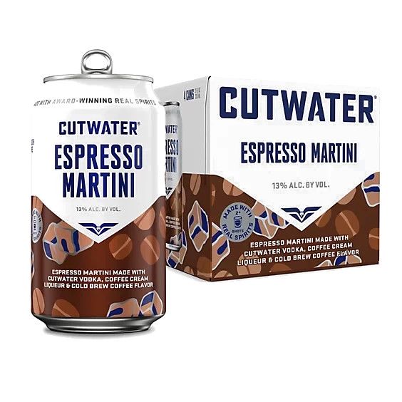 Cutwater Cocktail Espresso Martini 4pk 12oz Cans