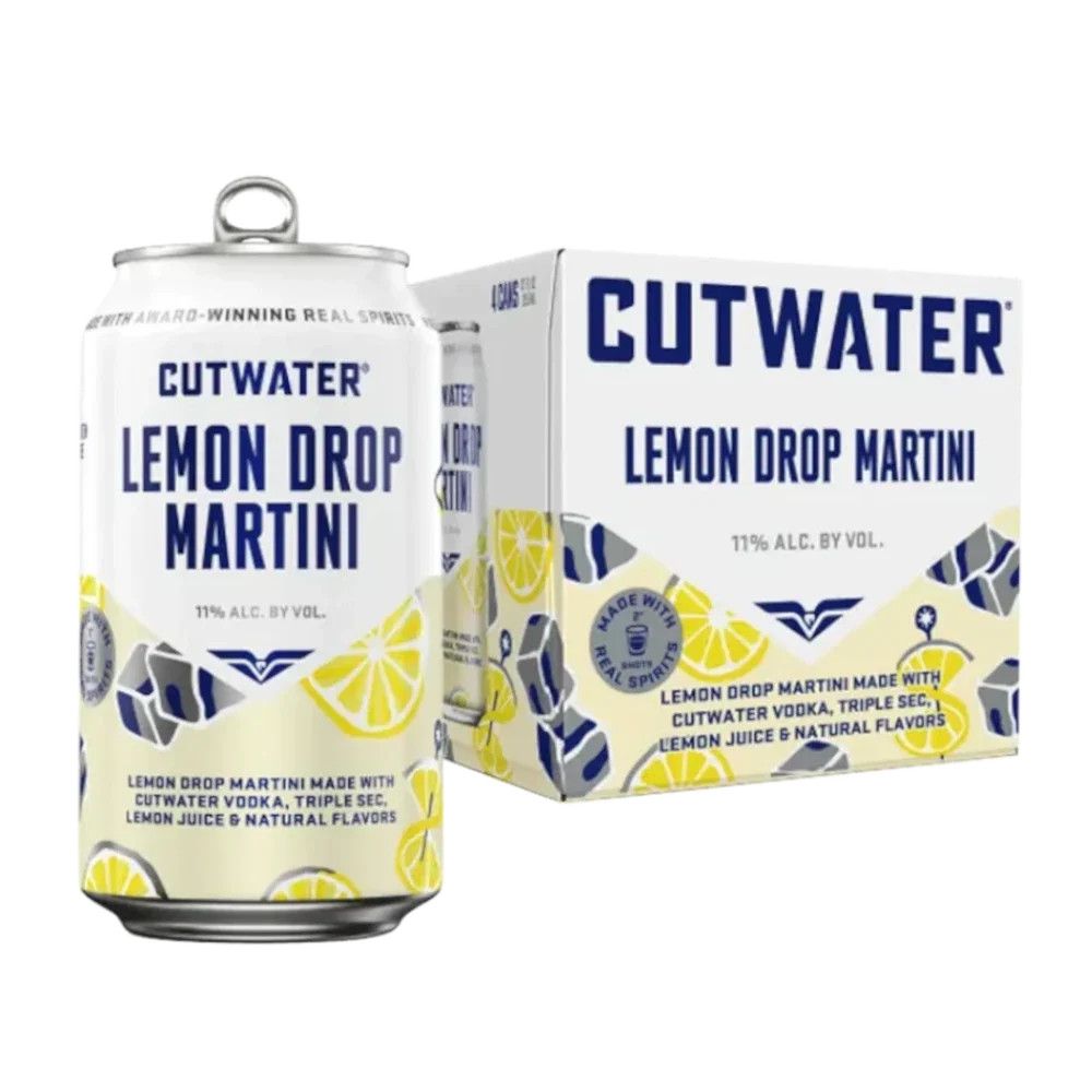 Cutwater Cocktail Lemon Drop Martini 4pk 12oz Cans