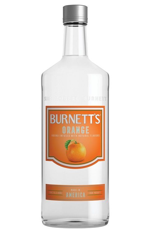Burnetts Orange Flavored Vodka 70Proof Pet 1.75 Ltr