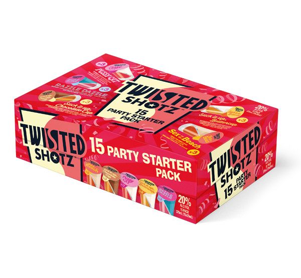 Twisted Shots Party Starter Pack 15pk 25ml