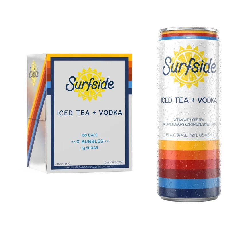 Surfside RTD Iced Tea Vodka 4pk 12oz cans