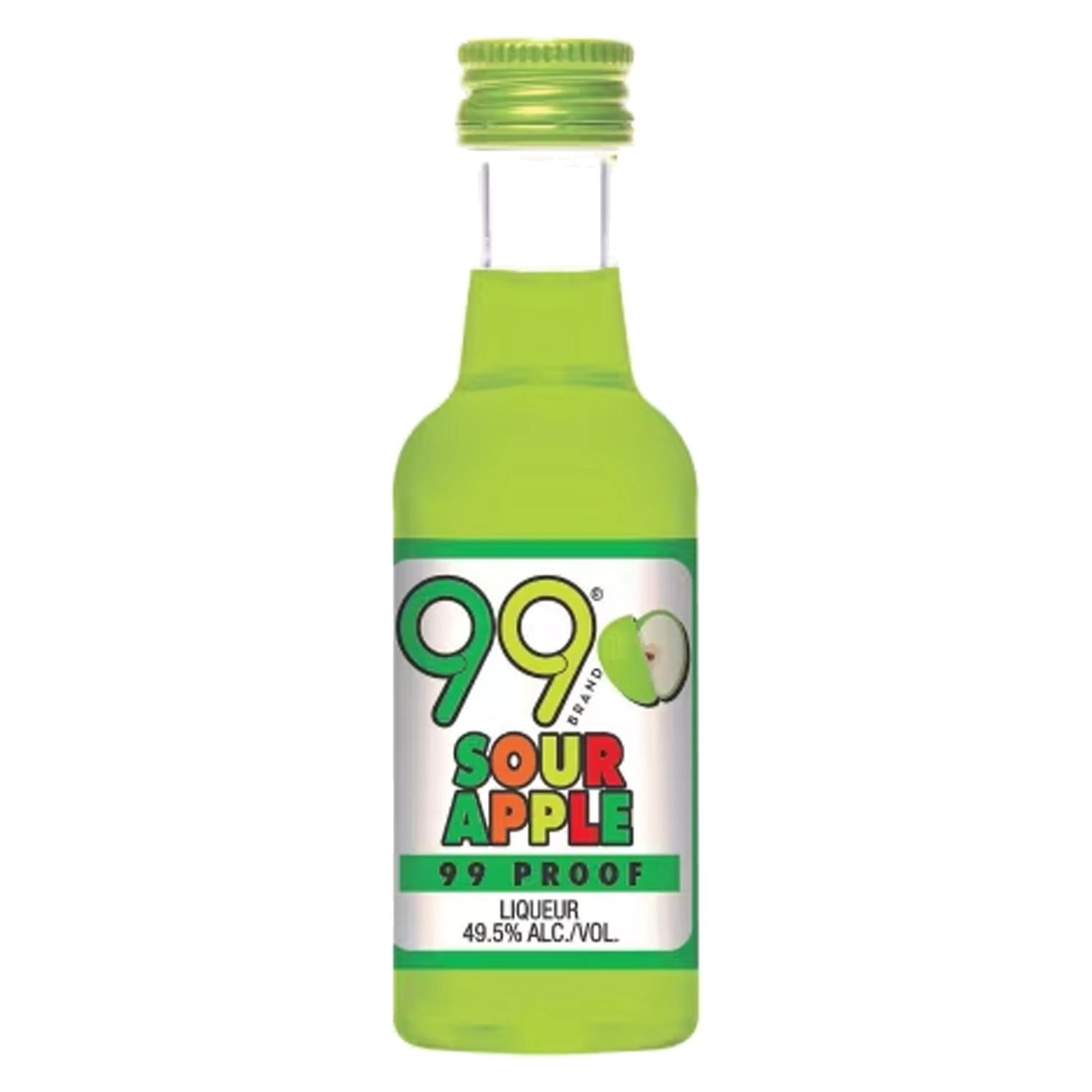 99 Sour Apples Schnapps 99Proof Pet 50ml