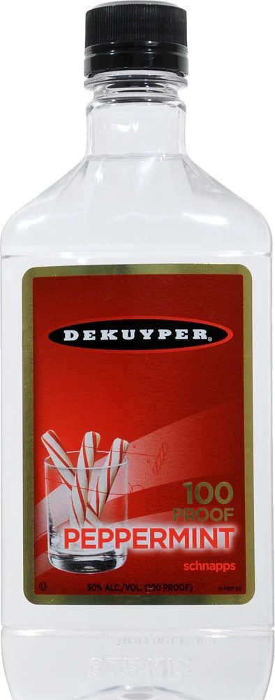 Dekuyper Peppermint Schnapps 100Proof Pet 375ml