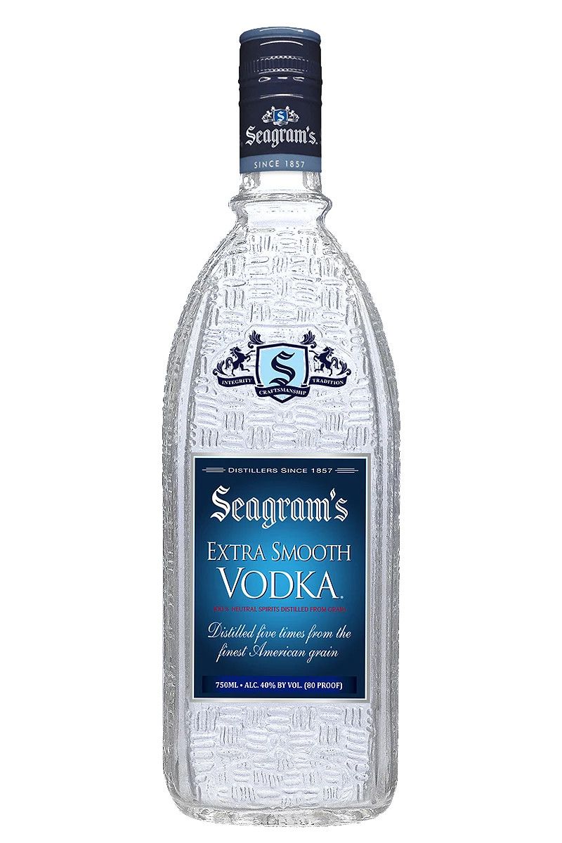 Seagrams Original Vodka 80Proof Glass 750ml