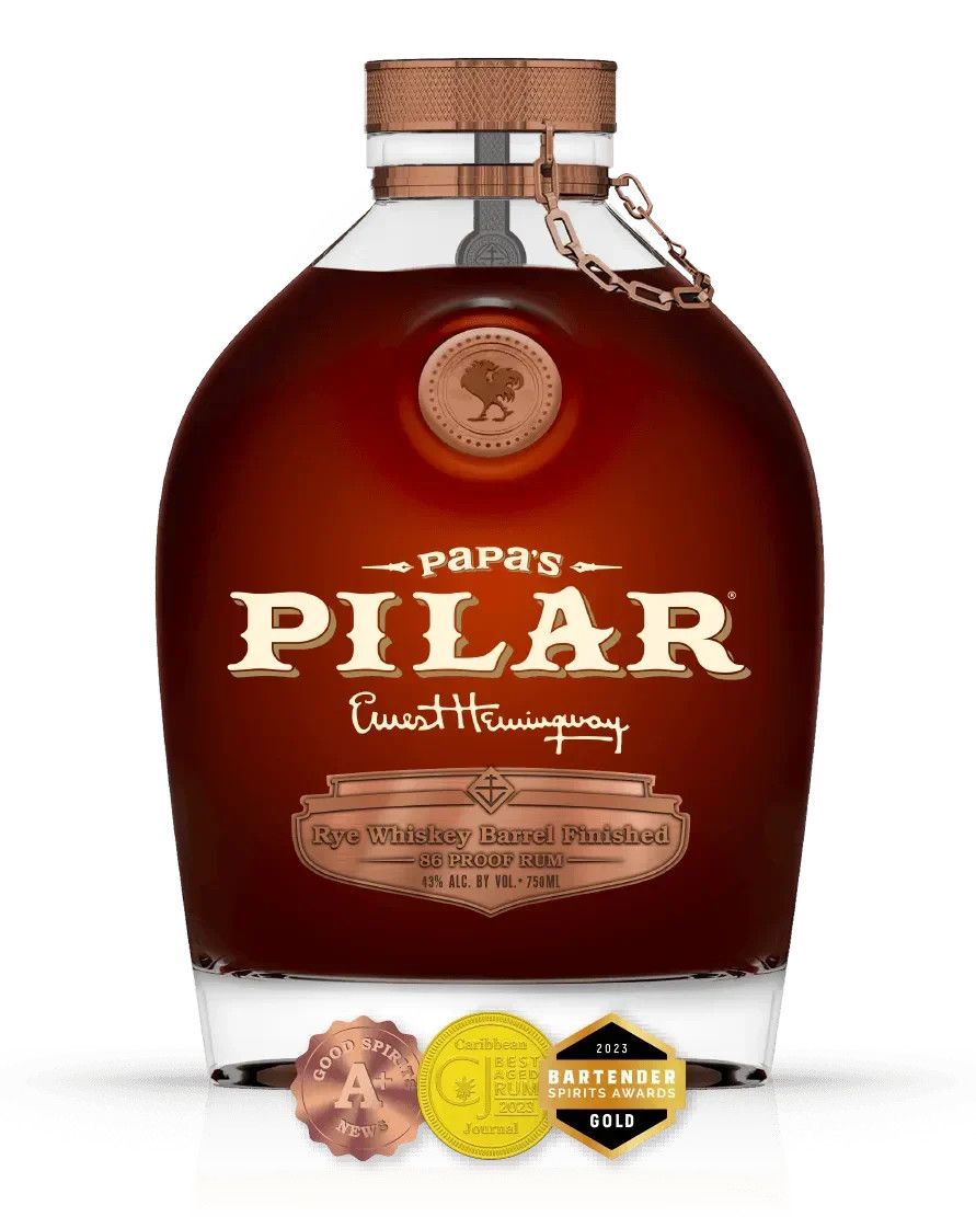 Papa’s Pilar Rum Finished in Rye Whiskey Barrel 86Proof 750ml