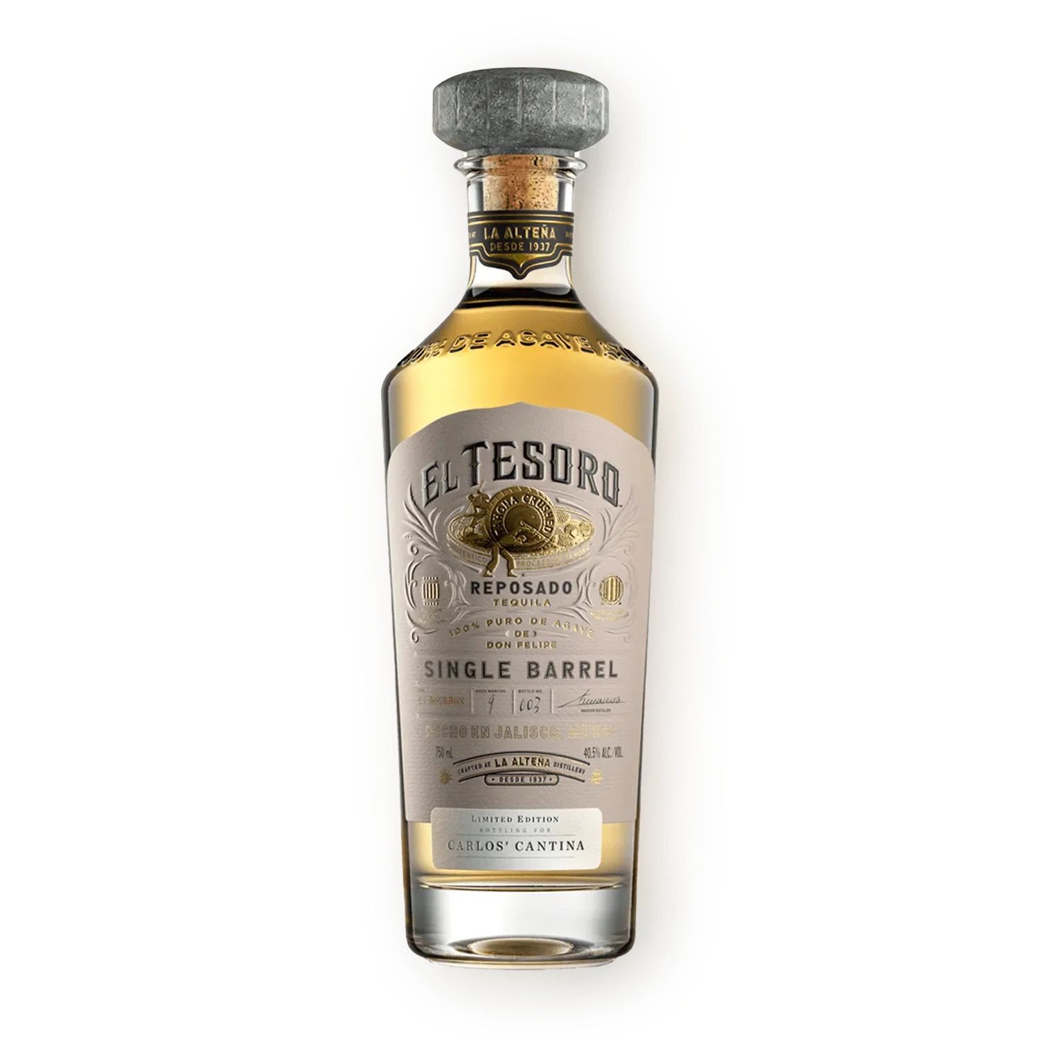 El Tesoro Tequila Reposado Single Barrel 80Proof 750ml