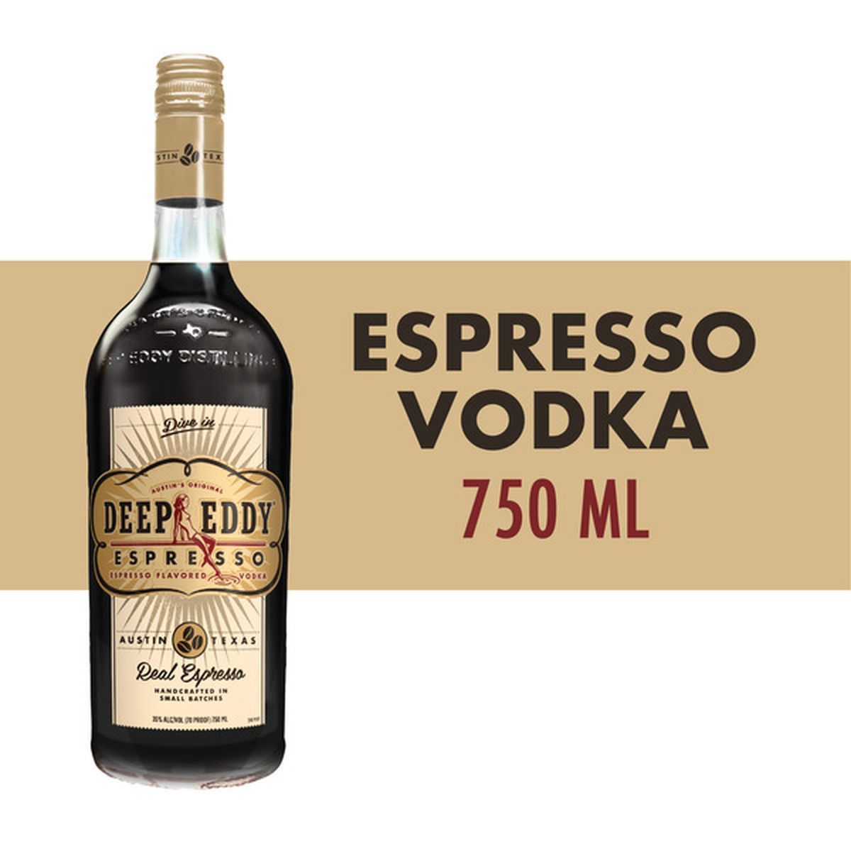 Deep Eddy Texas Espresso Flavored Vodka 70Proof 750ml