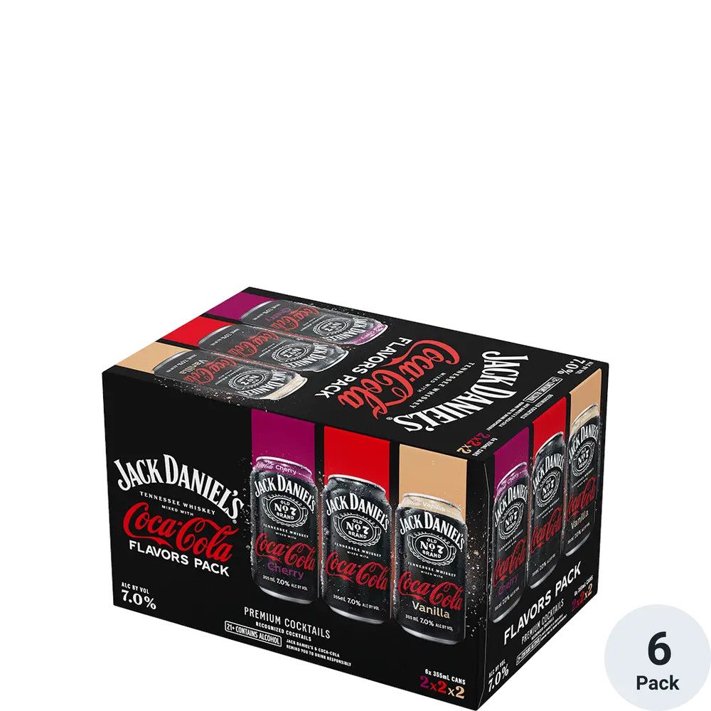 Jack Daniel’s &amp; Cola Variety Pack 6pk 12oz Cans