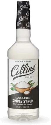 Collins Sugar Free Simple Syrup 32oz