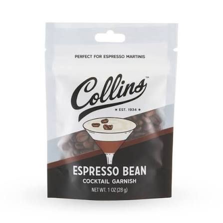 Collins Espresso Bean Cocktail Garnish 1 oz